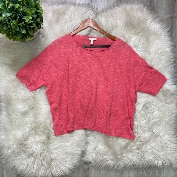 Eileen‎ Fisher Organic Linen Lagenlook Boxy Top - Picture 1 of 7